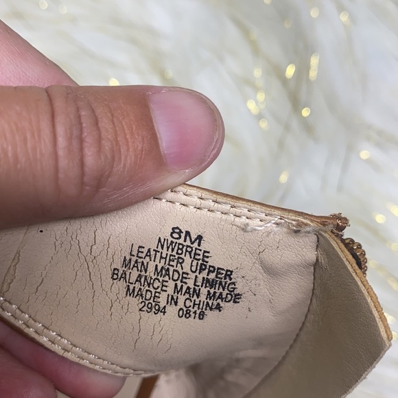 Nine West - Brown Bree Leather Peep Toe Bootie 8 - Picture 9 of 16